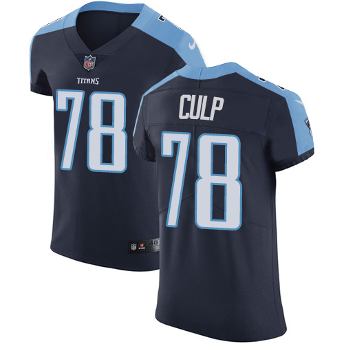 Men's Nike Tennessee Titans #78 Curley Culp Navy Blue Alternate Vapor Untouchable Elite Player NFL Jersey