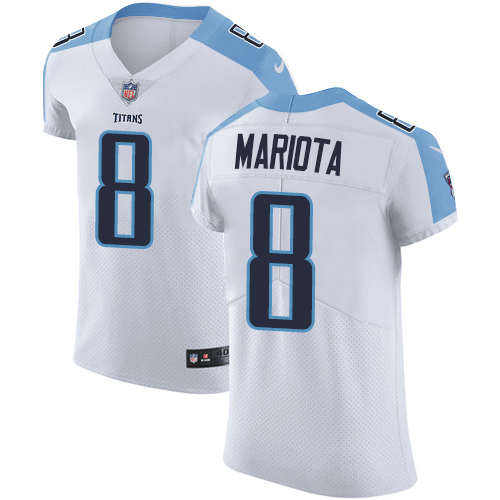 Men's Nike Tennessee Titans #8 Marcus Mariota White Vapor Untouchable Elite Player NFL Jersey
