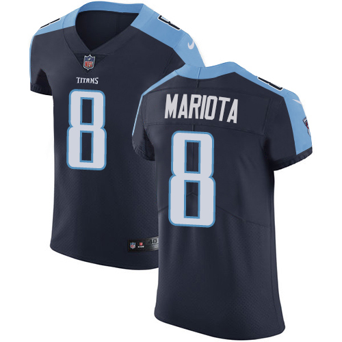 Men's Nike Tennessee Titans #8 Marcus Mariota Navy Blue Alternate Vapor Untouchable Elite Player NFL Jersey