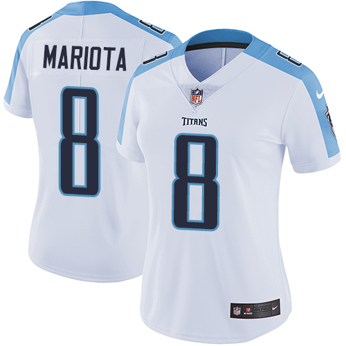 Women's Nike Tennessee Titans #8 Marcus Mariota White Vapor Untouchable Elite Player NFL Jersey