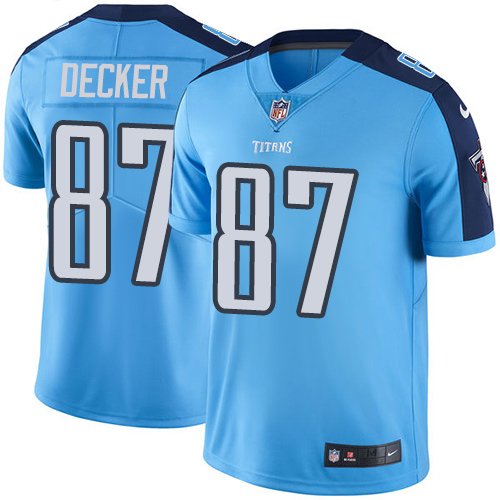 Youth Nike Tennessee Titans #87 Eric Decker Light Blue Team Color Vapor Untouchable Elite Player NFL Jersey