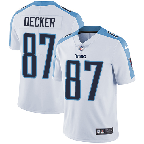 Youth Nike Tennessee Titans #87 Eric Decker White Vapor Untouchable Elite Player NFL Jersey