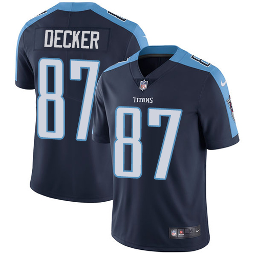 Youth Nike Tennessee Titans #87 Eric Decker Navy Blue Alternate Vapor Untouchable Limited Player NFL Jersey