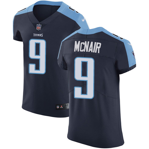 Men's Nike Tennessee Titans #9 Steve McNair Navy Blue Alternate Vapor Untouchable Elite Player NFL Jersey