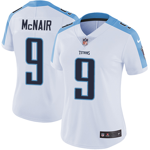 Women's Nike Tennessee Titans #9 Steve McNair White Vapor Untouchable Limited Player NFL Jersey