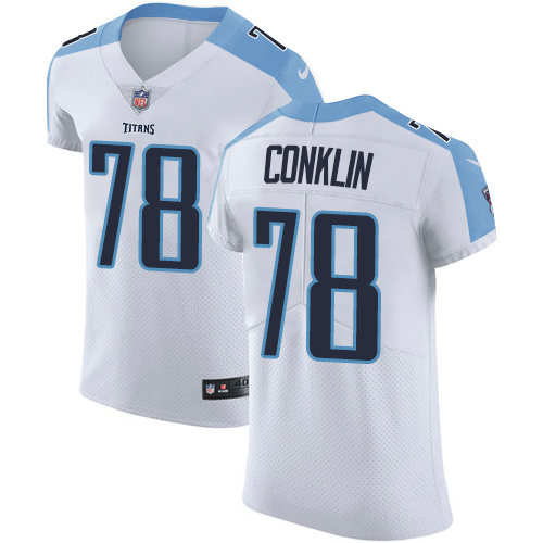 Men's Nike Tennessee Titans #78 Jack Conklin White Vapor Untouchable Elite Player NFL Jersey