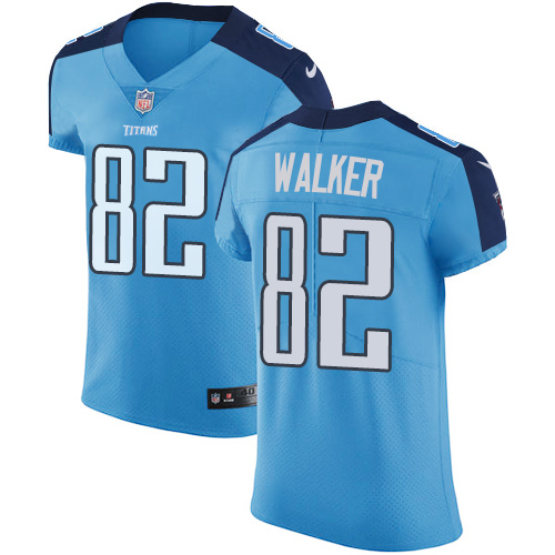 Men's Nike Tennessee Titans #82 Delanie Walker Light Blue Team Color Vapor Untouchable Elite Player NFL Jersey