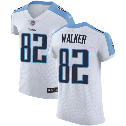 Men's Nike Tennessee Titans #82 Delanie Walker White Vapor Untouchable Elite Player NFL Jersey