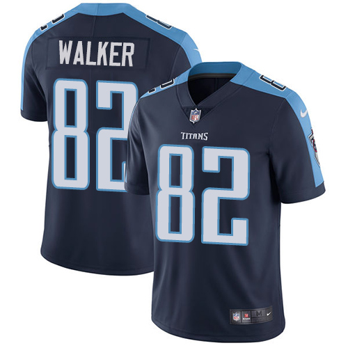Men's Nike Tennessee Titans #82 Delanie Walker Navy Blue Alternate Vapor Untouchable Limited Player NFL Jersey