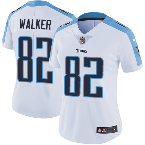 Women's Nike Tennessee Titans #82 Delanie Walker White Vapor Untouchable Elite Player NFL Jersey