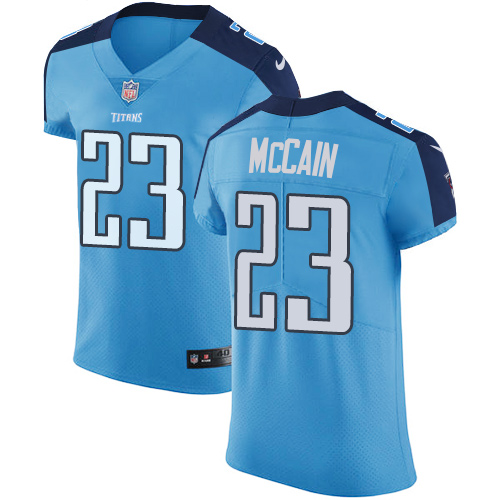 Men's Nike Tennessee Titans #23 Brice McCain Light Blue Team Color Vapor Untouchable Elite Player NFL Jersey