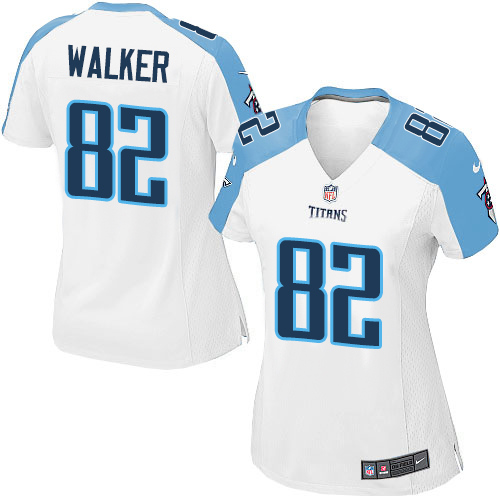 Women's Nike Tennessee Titans #82 Delanie Walker Game White NFL Jersey