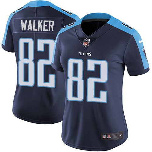 Women's Nike Tennessee Titans #82 Delanie Walker Navy Blue Alternate Vapor Untouchable Limited Player NFL Jersey