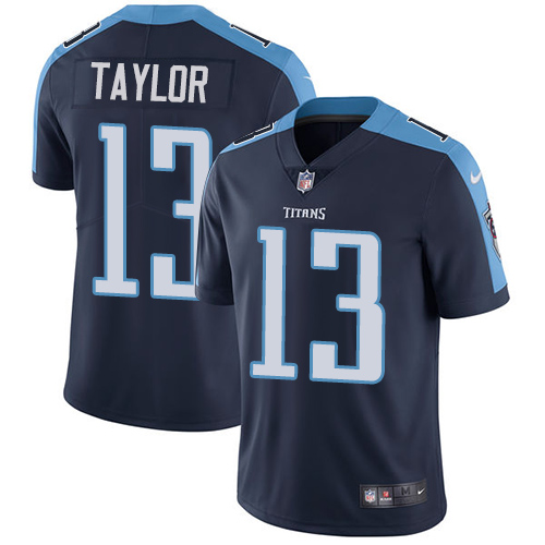 Youth Nike Tennessee Titans #13 Taywan Taylor Navy Blue Alternate Vapor Untouchable Elite Player NFL Jersey