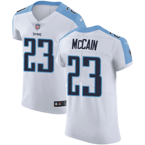 Men's Nike Tennessee Titans #23 Brice McCain White Vapor Untouchable Elite Player NFL Jersey
