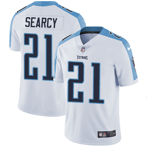 Men's Nike Tennessee Titans #21 Da'Norris Searcy White Vapor Untouchable Limited Player NFL Jersey