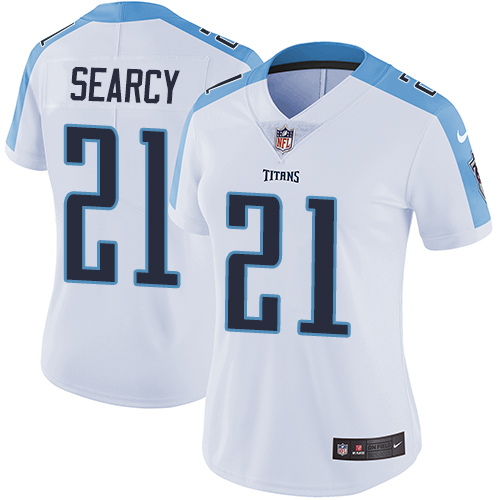 Women's Nike Tennessee Titans #21 Da'Norris Searcy White Vapor Untouchable Limited Player NFL Jersey