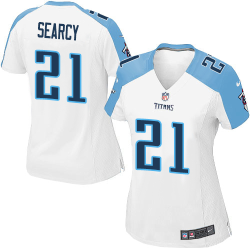Women's Nike Tennessee Titans #21 Da'Norris Searcy Game White NFL Jersey