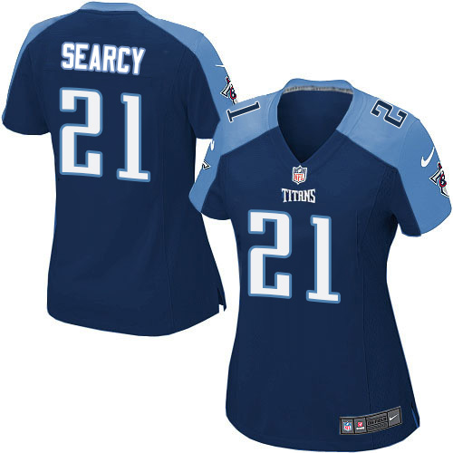 Women's Nike Tennessee Titans #21 Da'Norris Searcy Game Navy Blue Alternate NFL Jersey