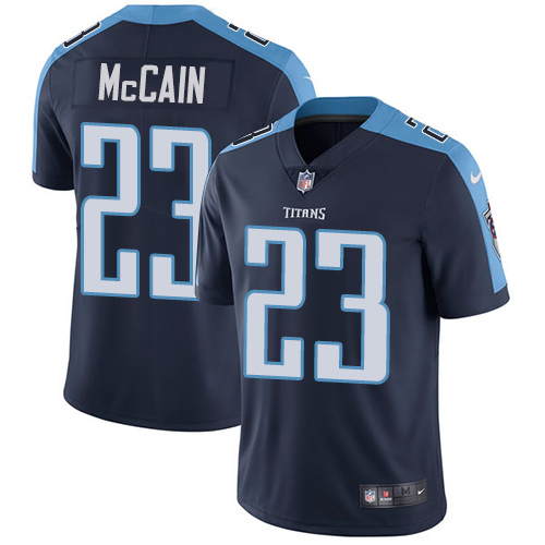Men's Nike Tennessee Titans #23 Brice McCain Navy Blue Alternate Vapor Untouchable Limited Player NFL Jersey