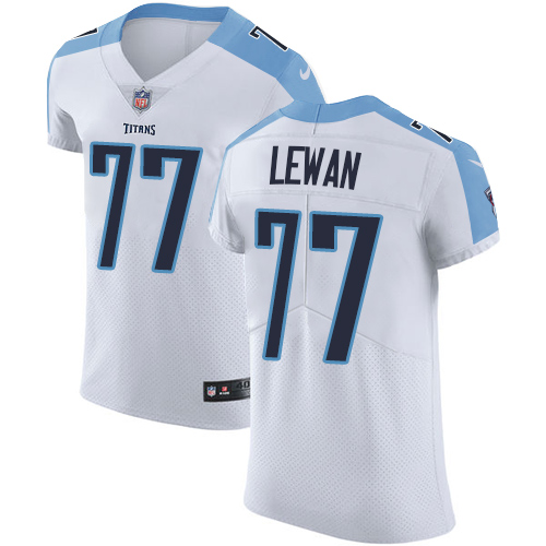 Men's Nike Tennessee Titans #77 Taylor Lewan White Vapor Untouchable Elite Player NFL Jersey