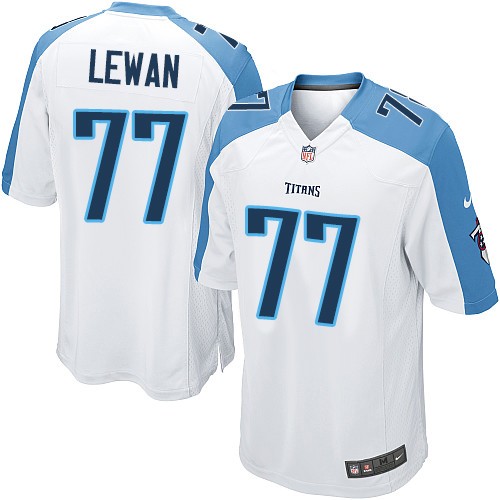 Men's Nike Tennessee Titans #77 Taylor Lewan Game White NFL Jersey
