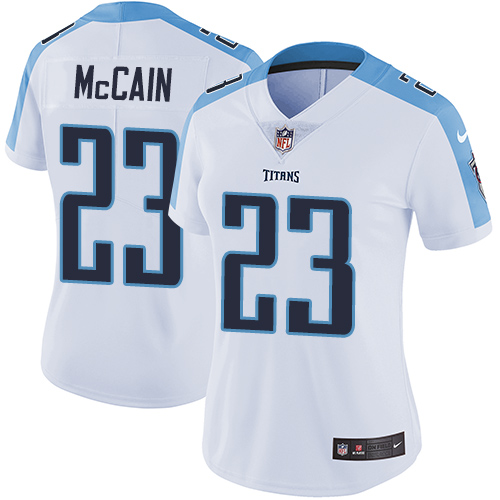 Women's Nike Tennessee Titans #23 Brice McCain White Vapor Untouchable Elite Player NFL Jersey
