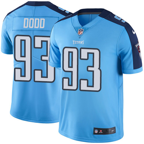 Men's Nike Tennessee Titans #93 Kevin Dodd Elite Light Blue Rush Vapor Untouchable NFL Jersey