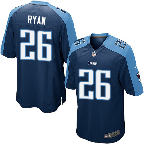 Men's Nike Tennessee Titans #26 Logan Ryan Game Navy Blue Alternate NFL Jersey
