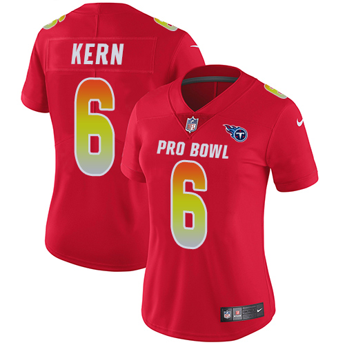Women's Nike Tennessee Titans #6 Brett Kern Limited Red 2018 Pro Bowl NFL Jersey