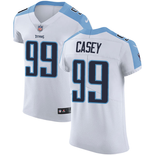 Men's Nike Tennessee Titans #99 Jurrell Casey White Vapor Untouchable Elite Player NFL Jersey