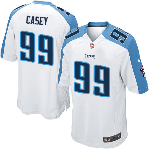 Men's Nike Tennessee Titans #99 Jurrell Casey Game White NFL Jersey