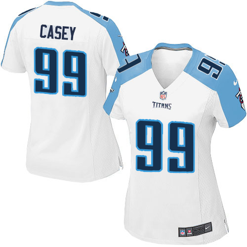 Women's Nike Tennessee Titans #99 Jurrell Casey Game White NFL Jersey