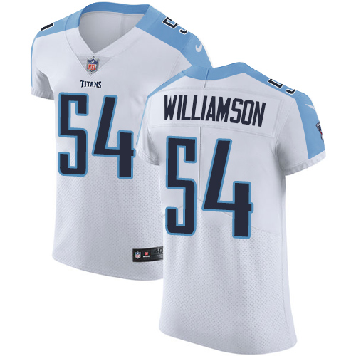 Men's Nike Tennessee Titans #54 Avery Williamson White Vapor Untouchable Elite Player NFL Jersey