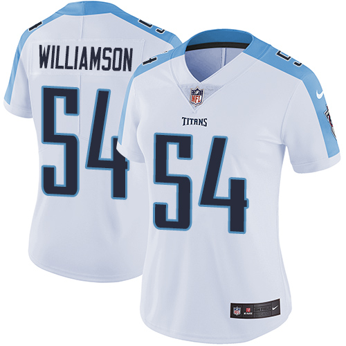 Women's Nike Tennessee Titans #54 Avery Williamson White Vapor Untouchable Limited Player NFL Jersey
