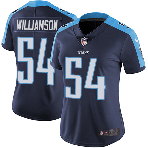 Women's Nike Tennessee Titans #54 Avery Williamson Navy Blue Alternate Vapor Untouchable Limited Player NFL Jersey