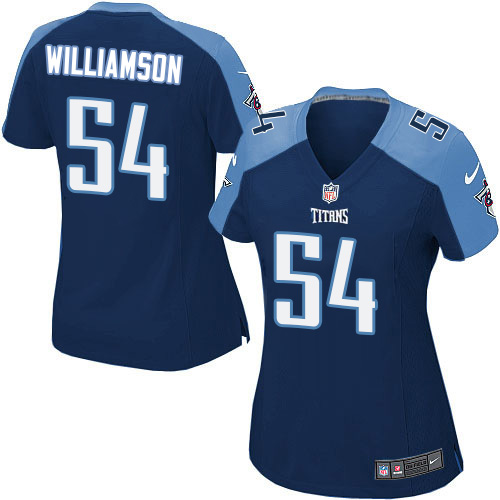 Women's Nike Tennessee Titans #54 Avery Williamson Game Navy Blue Alternate NFL Jersey