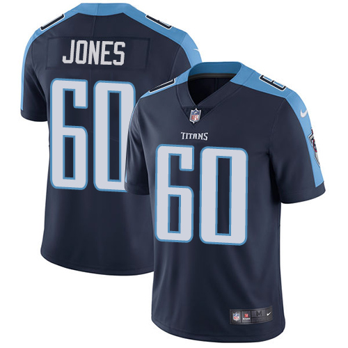 Men's Nike Tennessee Titans #60 Ben Jones Navy Blue Alternate Vapor Untouchable Limited Player NFL Jersey