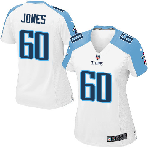 Women's Nike Tennessee Titans #60 Ben Jones Game White NFL Jersey
