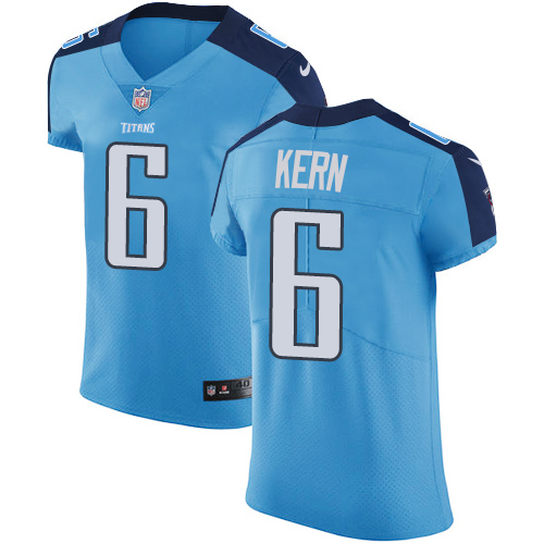 Men's Nike Tennessee Titans #6 Brett Kern Light Blue Team Color Vapor Untouchable Elite Player NFL Jersey
