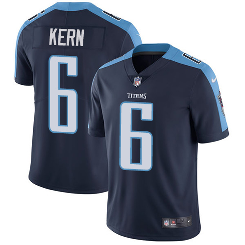 Men's Nike Tennessee Titans #6 Brett Kern Navy Blue Alternate Vapor Untouchable Limited Player NFL Jersey