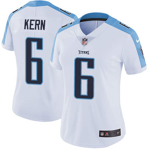 Women's Nike Tennessee Titans #6 Brett Kern White Vapor Untouchable Elite Player NFL Jersey