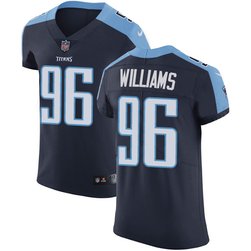 Men's Nike Tennessee Titans #96 Sylvester Williams Navy Blue Alternate Vapor Untouchable Elite Player NFL Jersey