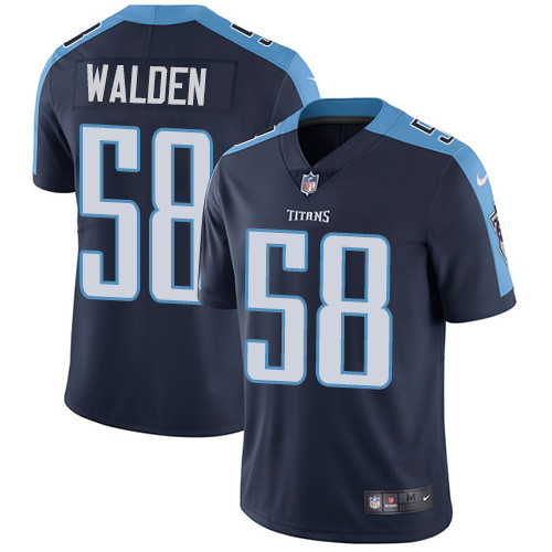 Men's Nike Tennessee Titans #58 Erik Walden Navy Blue Alternate Vapor Untouchable Limited Player NFL Jersey