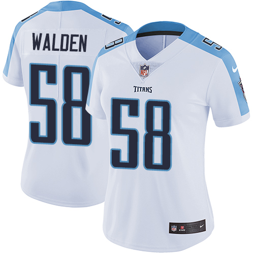 Women's Nike Tennessee Titans #58 Erik Walden White Vapor Untouchable Elite Player NFL Jersey