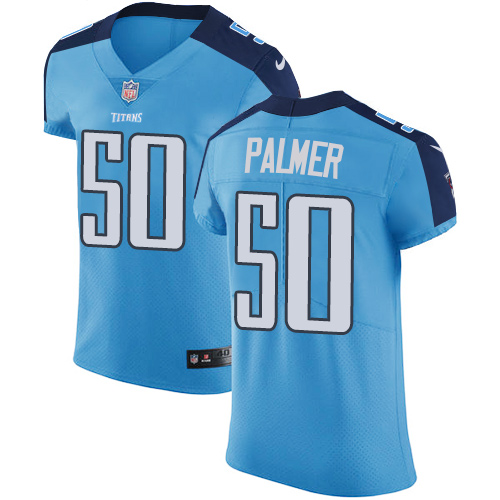 Men's Nike Tennessee Titans #50 Nate Palmer Light Blue Team Color Vapor Untouchable Elite Player NFL Jersey