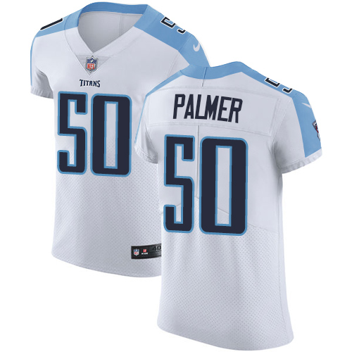 Men's Nike Tennessee Titans #50 Nate Palmer White Vapor Untouchable Elite Player NFL Jersey