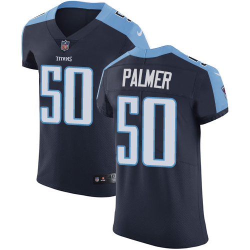 Men's Nike Tennessee Titans #50 Nate Palmer Navy Blue Alternate Vapor Untouchable Elite Player NFL Jersey