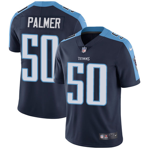 Men's Nike Tennessee Titans #50 Nate Palmer Navy Blue Alternate Vapor Untouchable Limited Player NFL Jersey