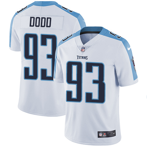 Youth Nike Tennessee Titans #93 Kevin Dodd White Vapor Untouchable Elite Player NFL Jersey